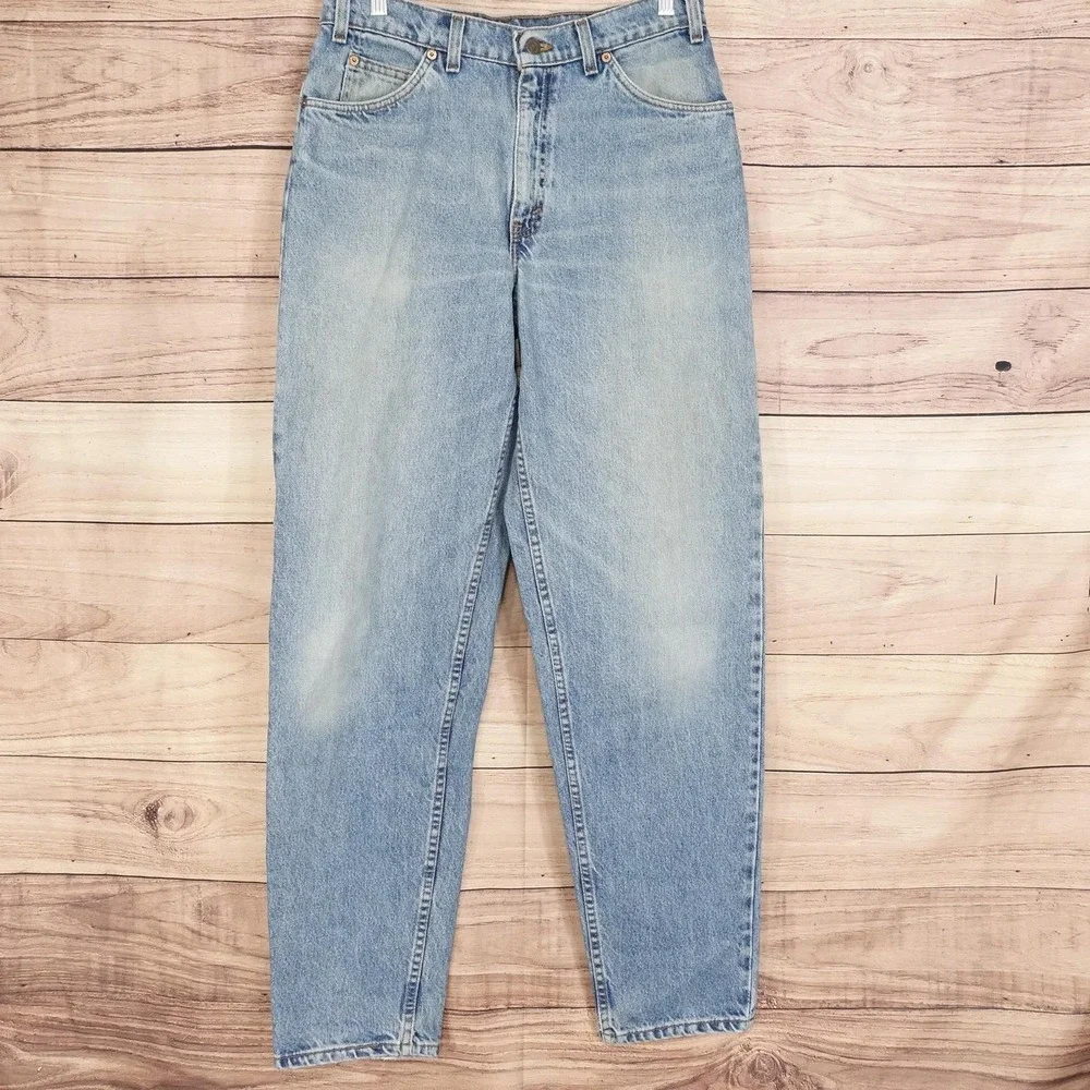 Vintage Levis 560 Jeans 32x34 (31x33) Blue Loose Tapered USA Orange Tab